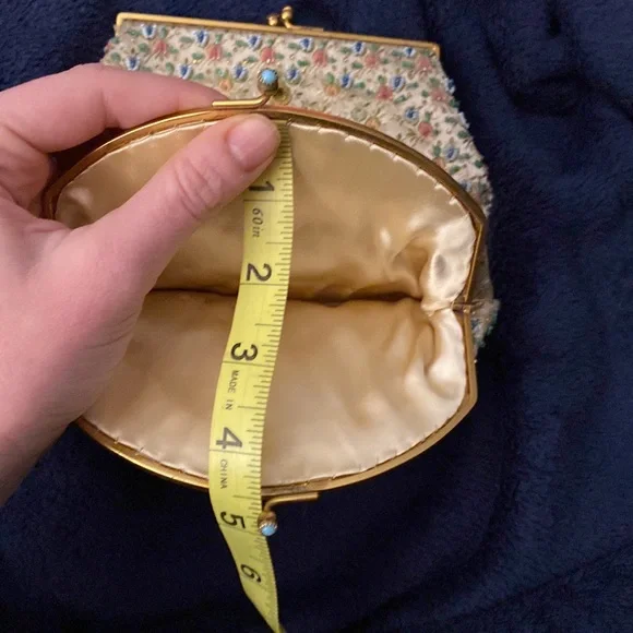 Vintage 60s Duizend-Gans Paris couture beaded clutch - Picture 16 of 16